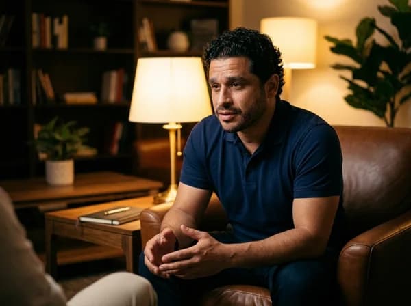 محمد عزب في جلسة استشارية